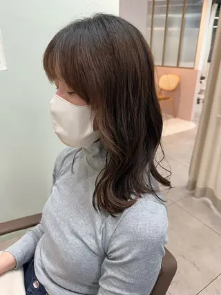 セミロング 横山 滉のヘアスタイル