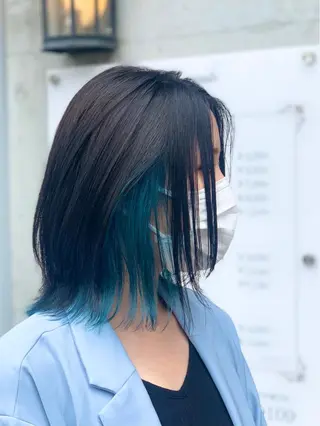 ミディアム カラー クバガワ シュンのヘアスタイル