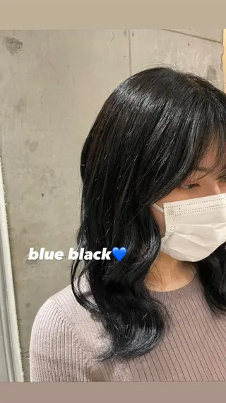 ミディアム カラー loely 💞miyuのヘアスタイル