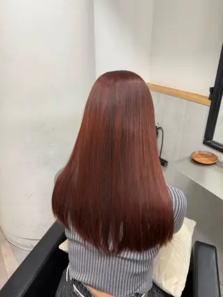 ロング カラー Laff新宿所属・新宿/艶カラー/ 透明感カラー/タクマのヘアスタイル