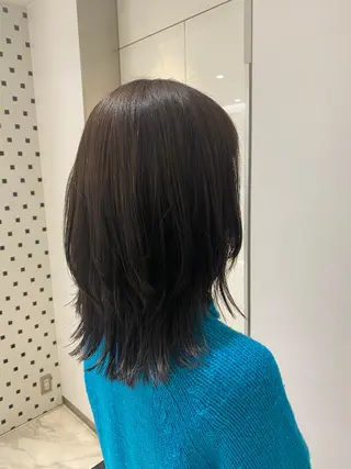 ミディアム ❤️パーマ美容師✂︎ 井口美緒のヘアスタイル