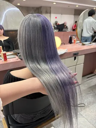 ロング 鈴木瑛里／ブロンド ベージュ／男女のヘアスタイル