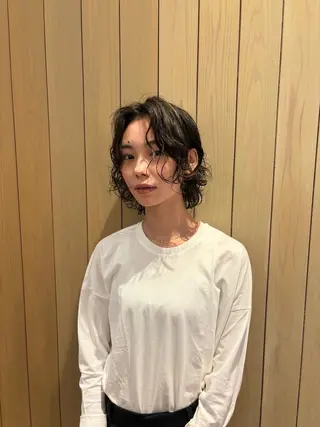 ショート カラー パーマ 中野 ちよのヘアスタイル