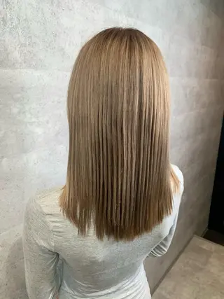 ロング カラー mimiiy梅田 中崎町ハイトーンのヘアスタイル