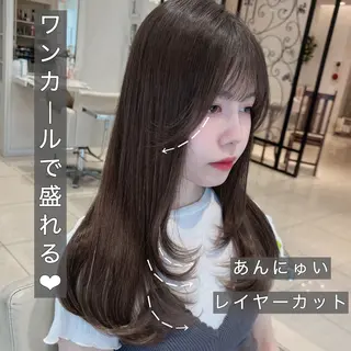 ロング 中韓𝐌𝐈𝐗🩶 𝐘𝐔𝐊𝐀のヘアスタイル
