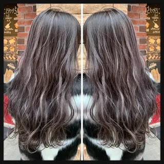 ロング カラー パーマ ヘアアレンジ メンズ キッズ マツエク・マツパ 酸性ストレート 髪質改善大槻勇樹のヘアスタイル