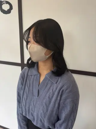 ミディアム yui🥀/ボブ /ブリーチなしカラーのヘアスタイル