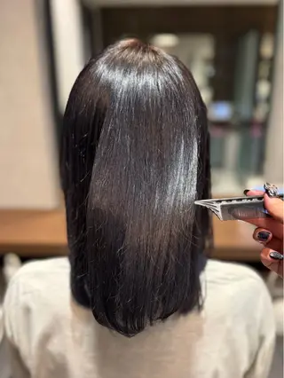 ミディアム カラー Harris 表参道・外苑前・青山 表参道本店所属・艶カラー/ハイトーン /アレンジ/meiのヘアスタイル