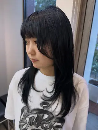 ロング カラー Ops hair 大橋駅前店所属・カラーモデル♡縮毛矯 正モデル募集/コハルのヘアスタイル