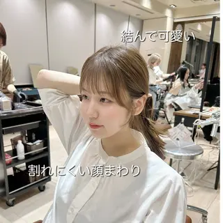 🎀大竹美侑／顔まわ りカット／レイヤーのヘアスタイル