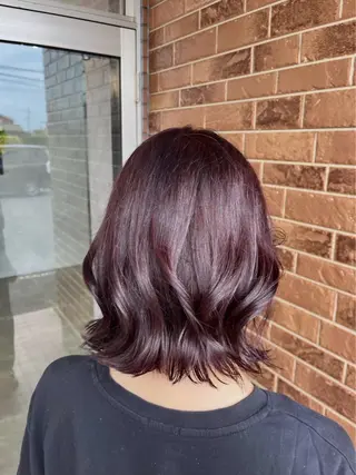 ミディアム カラー 熊谷 有紗のヘアスタイル