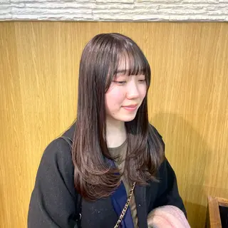 ロング 為近日向子🐥暖色 💘顔周りカット🌈のヘアスタイル
