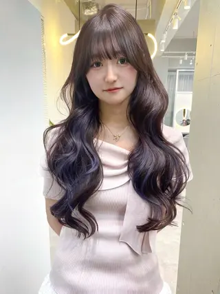 ロング カラー 韓国/レイヤー/艶髪 ルキアのヘアスタイル