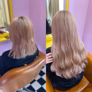 ミディアム チビ編み込みエクステ どぅ〜す/YUIのヘアスタイル