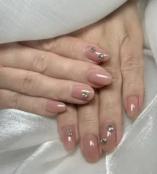 ネイル 🍑長さだし ワンホン💅モモコのネイルデザイン