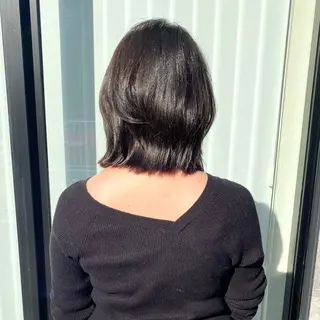 ミディアム カラー 髪質改善絹髪質感TR レイヤーカット/熊澤のヘアスタイル