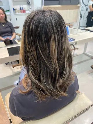 ロング かずや🍀/髪質改善 /艶髪カラー/眉毛のヘアスタイル