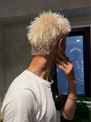 ショート カラー メンズ 艶カラー/髪質改善/ 渋谷美容室✂︎近澤のヘアスタイル