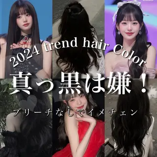 セミロング カラー ブリーチなし特化 美容師💖SAE💖のヘアスタイル