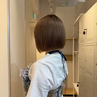 ショート カラー 神戸ボブ✂️ ioe三宮/田 伸佳のヘアスタイル