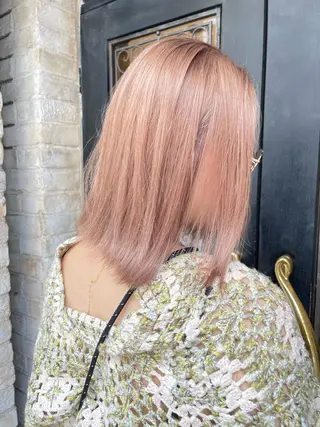 ミディアム 韓国式パーマ🔥 ブリーチ🔥TOMOのヘアスタイル