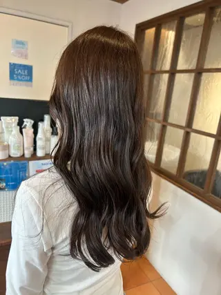 ロング カラー 徳 永のヘアスタイル