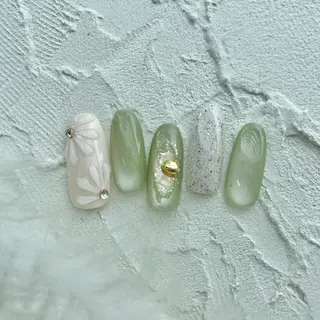 ネイル ⭐︎休業中の練習⭐︎ JNA認定講師髙橋のネイルデザイン