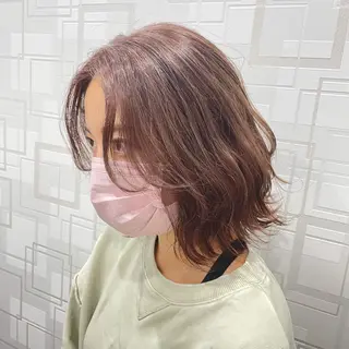 ミディアム カラー 韓国ヘア/レイヤー/ 暖色カラー/ Aiのヘアスタイル