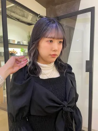 ミディアム カラー シイナ /札幌美容師のヘアスタイル