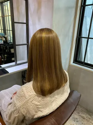 セミロング カラー amie蒲田西口所属・🫧褒められ艶髪🫧 Minamiのヘアスタイル