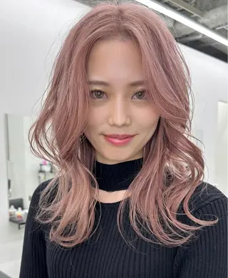 セミロング LINOET 名古屋所属・中道 晶のヘアスタイル