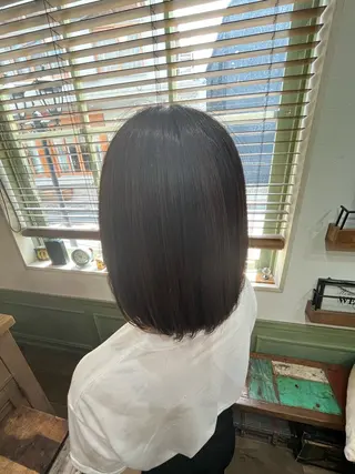 ショート 小森田　果怜 カラー、縮毛矯正のヘアスタイル