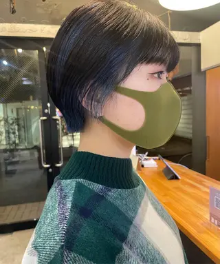 ショート カラー ヘアアレンジ satsuki 暖色・ブラウンカラーのヘアスタイル