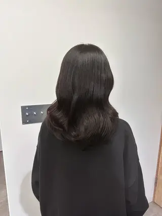 ミディアム カラー レイヤー/ボブ/ パーマ/hinaのヘアスタイル