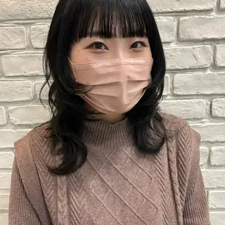 ミディアム カラー SOYON 🤍CHIZU🤍.のヘアスタイル