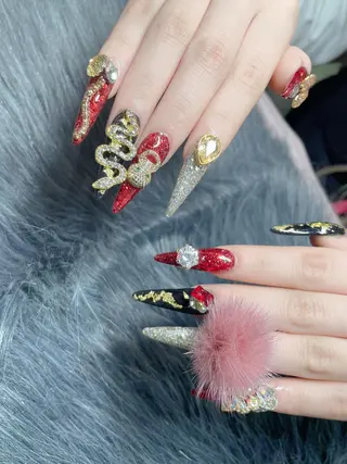 ロング ネイル 《LB》ラブリエ Nail&eyeのマツエク・マツパデザイン