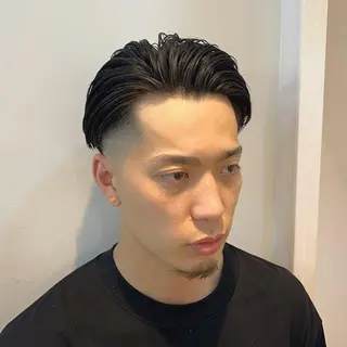 ミディアム メンズ 立川/メンズパーマ 厚進太郎のヘアスタイル