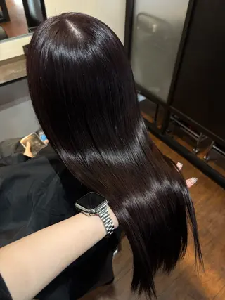 ロング mayuki 暖色カラー/艶カラーのヘアスタイル