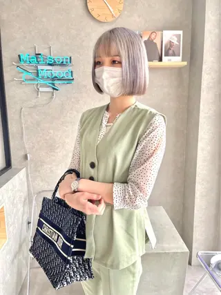 ショート カラー 長谷川 湧のヘアスタイル