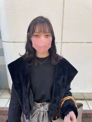 セミロング カラー 高橋 みく/ minim 暖色のヘアスタイル