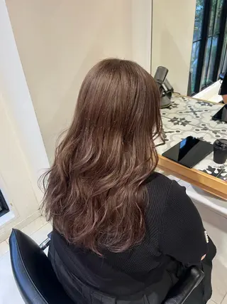 ロング カラー ナミ🩶暗髪/暖色 ❤️/透明感/縮毛のヘアスタイル