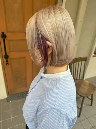 ショート 透明感カラー/ボブ /佐藤伶のヘアスタイル