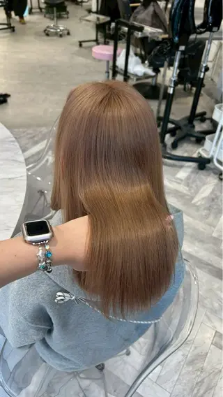 セミロング カラー himari💜 暖色カラー/レイヤーのヘアスタイル