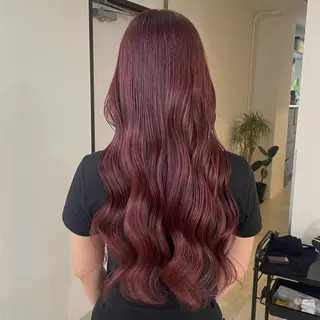 ロング カラー nonoka オリーブ/レイヤーのヘアスタイル