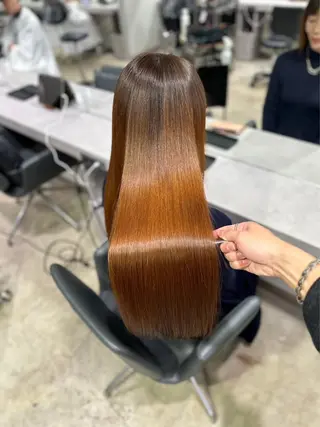 ロング 大野 仁のヘアスタイル