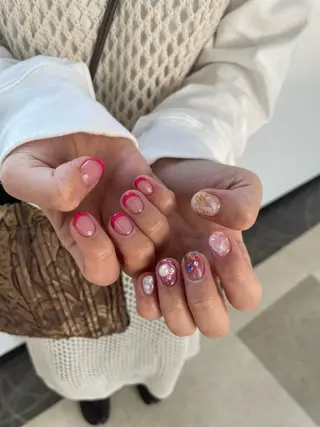 ショート m kaori𓃟のネイルデザイン