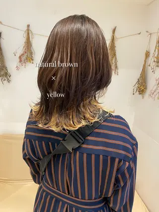 ミディアム カラー はだゆうき @hadadan08のヘアスタイル
