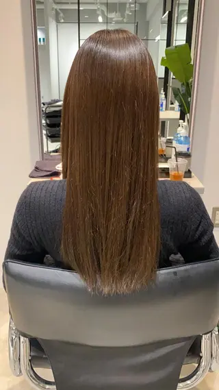 セミロング カラー 髪質改善/縮毛矯正 レイヤー/松川匠のヘアスタイル