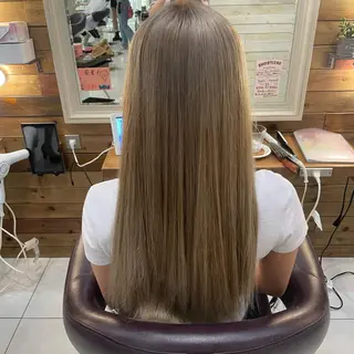 ロング カラー 韓国カラー／エクステ 松戸梨杏のヘアスタイル