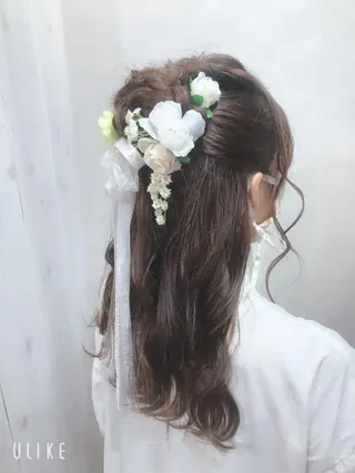 ロング ヘアアレンジ オーストヘアー ミコ所属・岩谷/ブリーチ 🪽透明感カラーのヘアスタイル